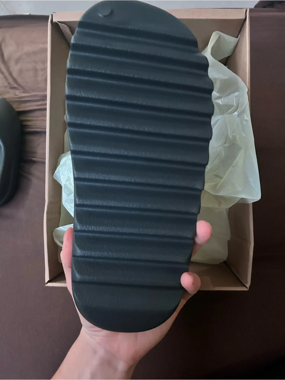 Yeezy Slide Men’s Black Onyx, Brand New!!